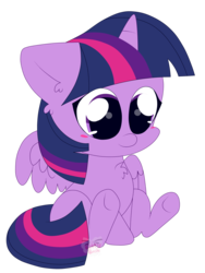 Size: 3024x4032 | Tagged: safe, artist:kittyrosie, twilight sparkle, alicorn, pegasus, pony, g4, chest fluff, cute, female, mare, simple background, solo, transparent background, twiabetes, twilight sparkle (alicorn)