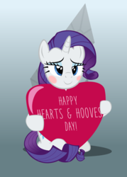 Size: 4587x6398 | Tagged: safe, artist:ace play, rarity, pony, g4, absurd resolution, blushing, female, heart, hearts and hooves day, solo, vector