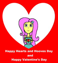 Size: 966x1040 | Tagged: safe, artist:samueljcollins1990, fluttershy, equestria girls, g4, my little pony equestria girls: better together, clothes, cute, dress, geode of fauna, happy hearts and hooves day, happy valentines day, heart, hearts and hooves day, holiday, magical geodes, valentine's day