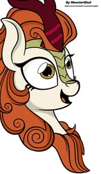 Size: 3048x5232 | Tagged: safe, artist:monsterglad, autumn blaze, kirin, pony, g4, sounds of silence, female, open mouth, solo