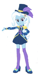 Size: 1021x2048 | Tagged: safe, edit, edited screencap, editor:php77, screencap, trixie, equestria girls, g4, my little pony equestria girls: better together, street magic with trixie, background removed, female, not a vector, solo, zettai ryouiki