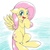 Size: 1536x1536 | Tagged: safe, artist:kurogewapony, fluttershy, pegasus, pony, g4, blushing, cute, female, mare, shyabetes, simple background, solo, white background, wings
