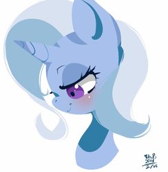 Size: 861x882 | Tagged: safe, artist:tohupo, trixie, pony, g4, female, smiling, solo