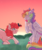 Size: 868x1024 | Tagged: safe, artist:wanderingpegasus, pinkie pie, rainbow dash, earth pony, pegasus, pony, g4, crying, female, lesbian, marriage proposal, prehensile mane, ring, ship:pinkiedash, shipping, smiling, tears of joy, wedding proposal, wedding ring