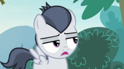 Size: 1659x932 | Tagged: safe, screencap, rumble, pegasus, pony, g4, marks and recreation, colt, foal, lidded eyes, male, open mouth