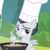 Size: 941x936 | Tagged: safe, screencap, rumble, pony, g4, marks and recreation, chef's hat, colt, cooking, cropped, hat, lidded eyes, male, pot, sitting, smiling, smug