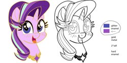 Size: 4096x2048 | Tagged: dead source, safe, artist:sophie scruggs, starlight glimmer, pony, unicorn, g4, amulet, bust, element of justice, elements of harmony, female, jewelry, open mouth, portrait, solo