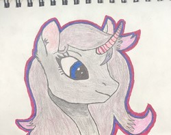 Size: 3024x2401 | Tagged: safe, artist:pinkamenace, oleander (tfh), pony, unicorn, them's fightin' herds, community related, female, high res, solo, traditional art