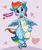 Size: 2524x3000 | Tagged: safe, artist:pabbley, rainbow dash, pony, g4, abstract background, bipedal, blushing, bow, bow (weapon), bracelet, bronybait, choker, cupid, cute, dashabetes, dialogue, eros, female, heart, hearts and hooves day, high res, holiday, jewelry, looking at you, solo, speech bubble, talking to viewer, valentine's day, wide hips