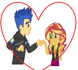 Size: 496x442 | Tagged: safe, artist:flashimmer, edit, flash sentry, sunset shimmer, equestria girls, g4, female, heart, male, ship:flashimmer, shipping, straight