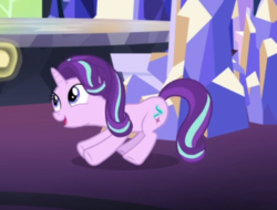 Size: 547x415 | Tagged: safe, screencap, starlight glimmer, pony, unicorn, g4, uncommon bond, cropped, cute, female, glimmerbetes, invisible stallion, mare, open mouth, solo