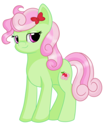 Size: 2528x3000 | Tagged: safe, artist:rainbowtashie, florina tart, earth pony, pony, g4, apple family member, female, high res, mare, simple background, solo, transparent background