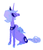 Size: 500x577 | Tagged: safe, artist:cutebrows, princess luna, alicorn, pony, g4, female, mare, s1 luna, simple background, sitting, solo, white background