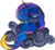 Size: 1905x1737 | Tagged: safe, artist:wezdor, princess luna, alicorn, pony, g4, cloud, crescent moon, ethereal mane, female, moon, simple background, solo, stained glass, starry mane, stars, transparent background