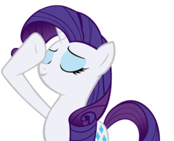 Size: 900x730 | Tagged: safe, rarity, pony, unicorn, g4, army, eyes closed, female, mare, military, salute, simple background, smiling, solo, transparent background