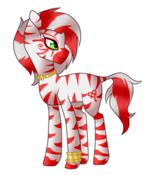 Size: 2741x3295 | Tagged: safe, artist:cindystarlight, oc, oc only, oc:fear, pony, zebra, high res, male, simple background, solo, transparent background