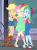 Size: 574x770 | Tagged: safe, screencap, applejack, fluttershy, rainbow dash, rarity, equestria girls, equestria girls series, g4, street chic, spoiler:eqg series (season 2), animated, applejack's hat, bare shoulders, boots, clothes, cold, converse, cowboy boots, cowboy hat, cropped, female, fetish fuel, fluttercold, freezing, geode of fauna, geode of super speed, geode of super strength, gif, hat, loop, magical geodes, shivering, shoes, shorts, sleeveless, sneakers, strapless, trio