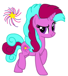 Size: 978x1080 | Tagged: safe, artist:徐詩珮, oc, oc:fizzy star, pony, unicorn, female, magical lesbian spawn, mare, next generation, offspring, parent:glitter drops, parent:tempest shadow, parents:glittershadow, simple background, transparent background