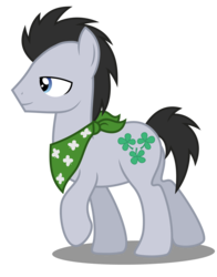 Size: 5500x7000 | Tagged: safe, artist:mundschenk85, lucky clover, earth pony, pony, g4, absurd resolution, bandana, male, show accurate, simple background, solo, stallion, transparent background, vector