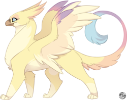 Size: 2015x1594 | Tagged: safe, artist:kez, oc, oc only, oc:candy yellow, pony, adoptable, opinicus, simple background, solo, spread wings, transparent background, wings