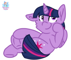 Size: 1462x1248 | Tagged: safe, artist:rainbow eevee, part of a set, twilight sparkle, alicorn, pony, g4, cheek fluff, crossed legs, cute, cutie mark, female, frog (hoof), hoof on face, looking at you, mare, one ear down, signature, simple background, sitting, smiling, solo, transparent background, twilight sparkle (alicorn), underhoof