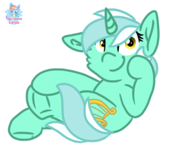 Size: 1462x1248 | Tagged: safe, artist:rainbow eevee, part of a set, lyra heartstrings, pony, unicorn, g4, cheek fluff, crossed legs, cute, cutie mark, female, frog (hoof), hoof on face, looking at you, mare, one ear down, signature, simple background, sitting, smiling, solo, transparent background, underhoof
