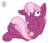 Size: 1462x1248 | Tagged: safe, artist:rainbow eevee, part of a set, cheerilee, earth pony, pony, g4, cheek fluff, cheeribetes, crossed legs, cute, cutie mark, female, frog (hoof), hoof on face, looking at you, mare, one ear down, signature, simple background, sitting, smiling, solo, transparent background, underhoof