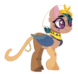 Size: 438x417 | Tagged: safe, artist:jxst-alexa, oc, oc only, unnamed oc, hybrid, colored pupils, crack ship offspring, draconequus hybrid, eyebrows, folded wings, interspecies offspring, jewelry, necklace, offspring, parent:discord, parent:somnambula, simple background, solo, transparent background, white outline, wings