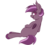 Size: 750x670 | Tagged: safe, artist:nenupharworld, oc, oc only, oc:iris, bat pony, pony, bat pony oc, fangs, female, lidded eyes, looking at you, looking back, looking back at you, lying down, mare, open mouth, simple background, solo, transparent background