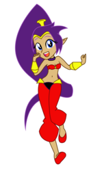 Size: 792x1304 | Tagged: safe, artist:lhenao, artist:yaya54320, edit, genie, equestria girls, g4, barely eqg related, base used, clothes, crossover, crown, equestria girls style, equestria girls-ified, jewelry, long hair, purple hair, regalia, shantae, shantae (character), shantae the 1/2 genie, shoes
