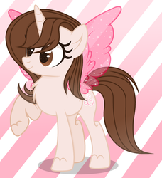 Size: 2361x2592 | Tagged: safe, artist:razorbladetheunicron, oc, oc only, oc:lynnie notes, pony, unicorn, artificial wings, augmented, base used, chest fluff, contest entry, cutie mark, female, high res, magic, magic wings, mare, shading, solo, wings