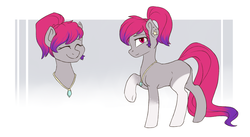 Size: 1620x887 | Tagged: safe, artist:haruhi-il, oc, oc only, oc:kelli, earth pony, pony, female, mare, reference sheet, solo