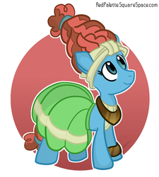 Size: 1116x1240 | Tagged: safe, artist:redpalette, meadowbrook, earth pony, pony, g4, clothes, cute, dress, female, looking up, mare, meadowcute, solo