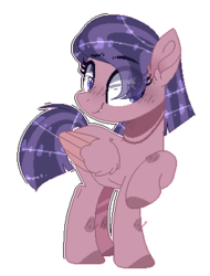 Size: 296x390 | Tagged: safe, artist:jxst-alexa, oc, oc only, pegasus, pony, female, mare, offspring, parent:somnambula, parents:canon x oc, simple background, solo, transparent background