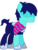 Size: 1665x2200 | Tagged: safe, artist:maxter-advance, edit, earth pony, pony, spoiler:deltarune, arm hooves, clothes, crossover, deltarune, kris, ponified