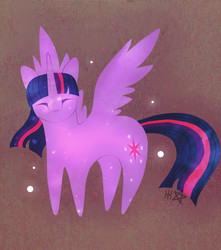 Size: 1728x1955 | Tagged: safe, artist:glitchthunder, twilight sparkle, alicorn, pony, g4, abstract background, crossover, cutie mark, eyes closed, female, mare, solo, spread wings, the lion king, twilight sparkle (alicorn), wings