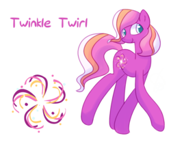 Size: 1000x830 | Tagged: safe, artist:faeizumine, twinkle twirl, pony, g3, g4, cutie mark, female, g3 to g4, generation leap, simple background, solo, transparent background