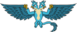 Size: 2426x1026 | Tagged: safe, artist:horsesplease, gallus, griffon, g4, aquila, gallus the eagle, heraldry, heresy, imperium, male, multiple heads, paint tool sai, simple background, spread wings, two heads, two-headed eagle, warhammer (game), warhammer 40k, white background, wings