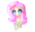 Size: 2222x2000 | Tagged: safe, artist:smollawliet, fluttershy, human, equestria girls, g4, blushing, chibi, cute, female, heart eyes, high res, shyabetes, simple background, solo, transparent background, wingding eyes