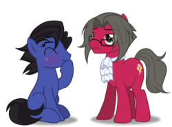 Size: 2698x2000 | Tagged: safe, artist:rainbow15s, pony, ace attorney, base used, crossover, high res, miles edgeworth, phoenix wright, ponified