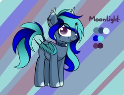 Size: 1876x1435 | Tagged: safe, artist:vipy, oc, oc:moonlight selene, bat pony, pony, reference sheet, solo