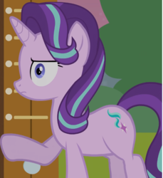 Size: 550x600 | Tagged: safe, artist:agrol, starlight glimmer, pony, unicorn, time for two, g4, faic, female, high striker, mare, starlight glimmer is not amused, unamused