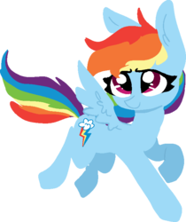 Size: 602x717 | Tagged: safe, artist:nootaz, rainbow dash, pegasus, pony, g4, cute, dashabetes, female, flying, lidded eyes, looking at you, mare, raised hoof, simple background, solo, spread wings, transparent background, wings