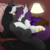 Size: 2000x2000 | Tagged: safe, artist:urpone, oc, oc only, oc:aishu, oc:magnu, bat pony, pony, unicorn, bat pony oc, bed, couple, female, female on male, floppy ears, high res, lamp, looking at each other, magshu, male, mare, oc x oc, on back, on bed, shipping, spread wings, stallion, straight, wings