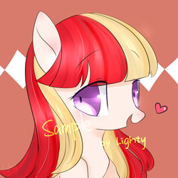 Size: 3665x3665 | Tagged: safe, artist:lity, oc, oc only, pony, heart, high res, smiling, solo, watermark