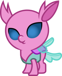Size: 3000x3677 | Tagged: safe, artist:cloudy glow, axilla, changedling, changeling, nymph, g4, .ai available, baby, background changeling, female, high res, simple background, smiling, solo, transparent background, vector