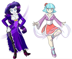 Size: 3488x2848 | Tagged: safe, artist:danmakuman, coco pommel, rarity, human, equestria girls, g4, equestria girls-ified, high res