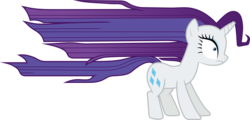 Size: 4329x2070 | Tagged: safe, artist:frownfactory, rarity, pony, unicorn, g4, rarity's biggest fan, .svg available, alternate hairstyle, cutie mark, female, horn, mare, simple background, solo, svg, transparent background, vector