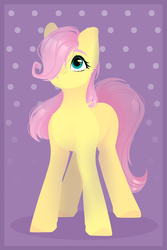 Size: 2000x3000 | Tagged: safe, artist:allisonbacker, fluttershy, pony, g4, female, filly, high res, mare, solo, wingless, younger