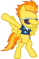 Size: 733x1103 | Tagged: safe, artist:uigsyvigvusy, artist:wissle, spitfire, pegasus, pony, g4, bipedal, clothes, covering eyes, cute, cutefire, dab, eyes closed, facehoof, female, mare, pose, show accurate, simple background, smiling, solo, trace, transparent background, uniform, vector, whistle, wonderbolts dress uniform